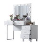 Hanah Home Mesa de Maquillaje Blanca con 10 Focos